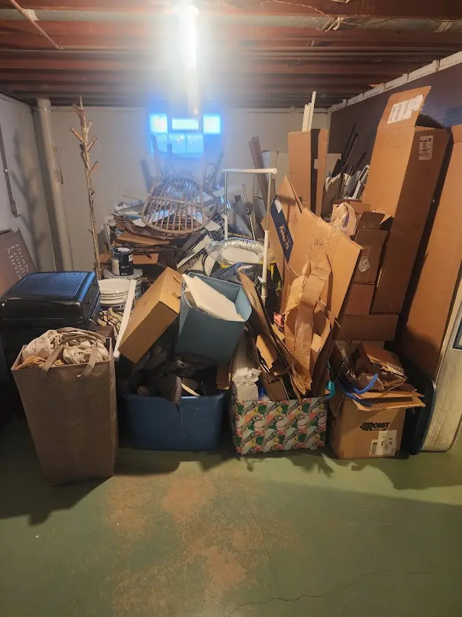 Roll-off dumpster container at job site for Roll Off Dumpster Rental in Redwood